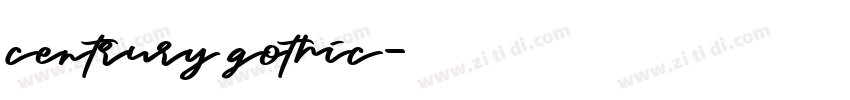 centrury gothic字体转换
